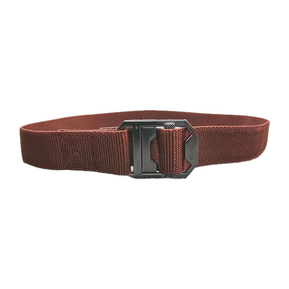 Arcade Hardware Alu Belt Men's Small 37" Dark Red Charcoal Gray Utility Outdoor